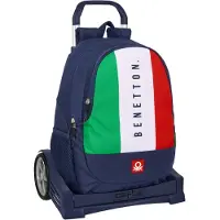 Benetton Evolution Trolley Benetton Flag Wheeled Backpack Bleu Enfants