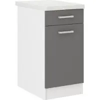Bigbuy Meuble de cuisine moderne gris (40 x 47 x 82 cm) - Melamine PVC