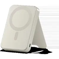 Satechi OntheGo Magnétique Qi2 Power Bank avec Stand – Charge rapide de 15W – Supporte la charge de deux appareils simultanément – Support intégré pour des angles de vue optimaux