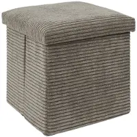 Home Deco Factory Coffre Pouf Pliable Cã´telã Scott Taupe M4 - Cmp Consortium Menager Parisien Ld