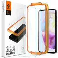 Spigen Protection d'écran en verre trempé GLAStR Fit 2 Paquets + Applicator Samsung Galaxy A35