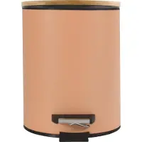 Spirella Adonis 3l Poubelle à pédale Peach, Poubelle, Rose