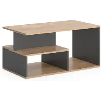 Vicco Table basse Hasso Chêne doré/anthracite 90x49.4cm, Model 55601