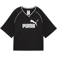 Puma Ess Relaxed Cropped Short Sleeve T-shirt Noir M Femme