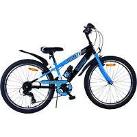 Volare Vélo enfant Sportivo - Garçons - 24 pouces - 7 vitesses - Noir Bleu