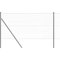 vidaXL Clôture hexagonale à fixer au sol, 25 x 1,4 m, acier revêtu de PVC