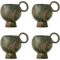 Bloomingville Ensemble de 4 mugs Avonlea verts