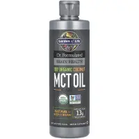 Garden of life , Dr. Formulated Santé Cérébrale, Huile de TCM de Noix de Coco 100% Biologique, Non Aromatisée, 16 fl oz (473 ml)