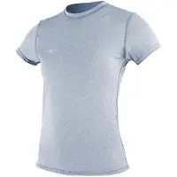 O'Neill Trvlr Hybrid Uv Short Sleeve T-shirt Gris L Femme