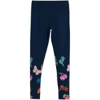 Desigual Leggings bleu marine / jade / homard / rose