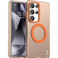 IMAK Galaxy S25 Ultra - Schützende Acryl-Handyhülle mit Magnet (Samsung Galaxy S25 Ultra), Coque pour téléphone portable, Orange
