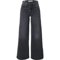 Levi's 728 Wide Leg High Waist Jeans Noir 31 / 30 Femme