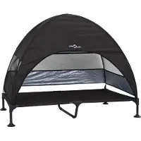 vidaXL Lit pour chien surélevé, 127 x 81 x 108 cm, en tissu et en acier