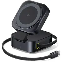Baseus Station de charge 2 en 1 sans fil, Type-C, 67W - (P10276800123-00) - Noir cosmique