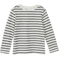s.Oliver T-Shirt noir chiné / blanc