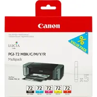 Canon PGI-72MBK/C/M/Y/R - 5 couleurs - Cartouche d'encre - Multipack