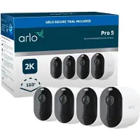 Arlo Pro 5 Caméra de Sécurité Blanc Lot de 2