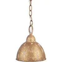 Clayre & Eef Lampe à suspendre Ø 20x22 cm Métal doré