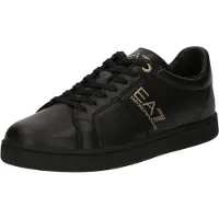 Emporio Armani Baskets basses 'CLASSIC' or / noir