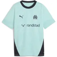 Puma T-Shirt fonctionnel 'Olympique de Marseille' bleu marine / bleu clair / or