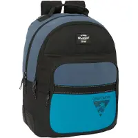 Safta Sac à dos scolaire California bleu noir 32 x 42 x 15 cm