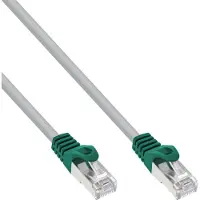 InLine 73511 Câble de raccordement croisé, SF/UTP, Cat.5e, gris, 1m