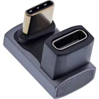 Roline USB4 Gen 3x2 Adapter Typ C ST/BU, Aluminium, 360°, breit, silberfarben