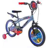 HUFFY Vélo enfant Marvel Avengers 16 pouces, 5 à 7 ans, Gris