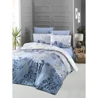 L'essentiel Maison , Nerissa- VCF7345, Bleu, Couettes, 100 % satin de coton