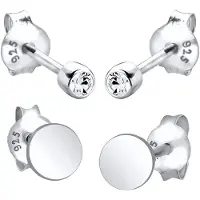 Elli Boucles d'oreilles argent