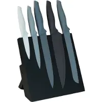 Axentia Bloc à couteaux, magnétique, avec set de couteaux