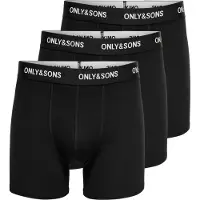 Only & Sons Boxers 'ONSFitz' noir / blanc cassé