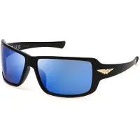 Police Spln37 Sunglasses Noir Smoke/Mirror Blue / CAT2 Homme