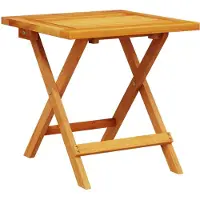 vidaXL Table d'appoint de jardin 40x40x40 cm en bois massif d'acacia
