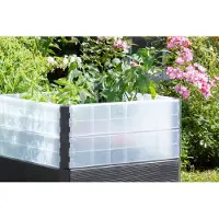 Garantia Ergo Quadro Turbo Hochbeet M 75 + Wachstumsmodul Farbe wood, 80x60 cm