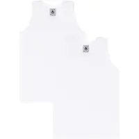 Petit Bateau Debardeur enfant NATHAN garcons - Blanc - 4 ans