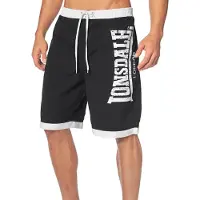 Lonsdale Shorts de bain 'Clennell' noir / blanc