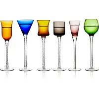 Lyngby Verre à déclic London 18 cm 6 pcs., Verres à cocktail, Multicolore, Transparent