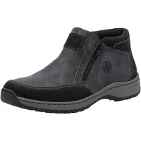 Rieker Chaussures de ville pour hommes , bottes, doublure chaude, couleur gris, style décontracté