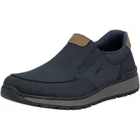 Rieker Chaussure basse 'Namur' bleu foncé / marron