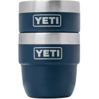 Yeti Rambler Stackable Espresso Cups 4oz, Navy Blue, gobelets isothermes empilables, 118 ml