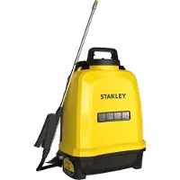 Stanley Pulvérisateur à pression 12 L arrière, pulvérisateur arrière jardin, pulvérisateur à pression, électrique, batterie rechargeable lithium, lance télescopique, buse réglable, autonomie 2 h, max