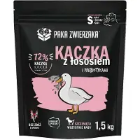Paka Zwierzaka 1,5kg - Croquettes pour chiots au canard et au saumon