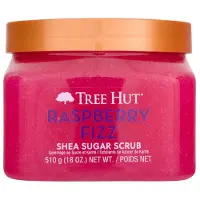 TREE HUT Hut Raspberry Fizz Shea Sugar Scrub | Le gommage corporel exfoliant limine la peau sche morte pour une sensation douce et hydrate | C