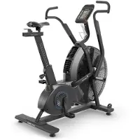 Flow Fitness Airbike A1i - Vélo d'entraînement cardio robuste, noir