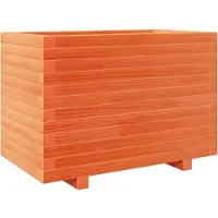 vidaXL Jardinière cire marron 70x40x49,5 cm bois de pin massif