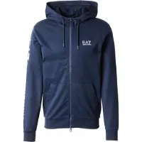 EA7 Veste de survêtement bleu marine / blanc