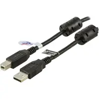 Deltaco Câble USB 2.0 type A mâle - type B mâle 3 m, noyaux de ferrite, noir