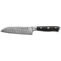Kohersen Elegance Santoku en bois d'ébène acier Damas 12.7 cm