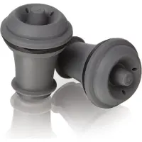 VacuVin Bouchon à Vin Vacuvin Wine Stopper Set Gris 2 Pièces